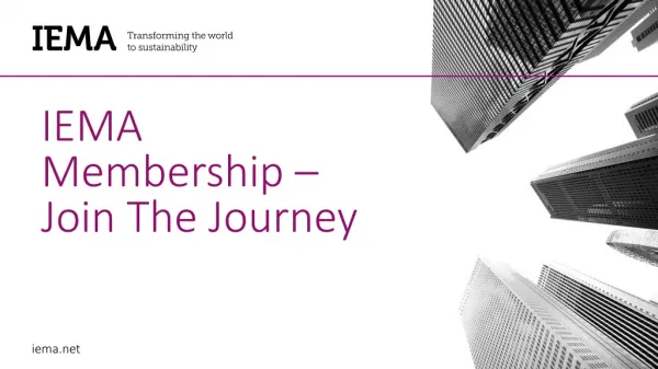 IEMA Membership – Join The Journey