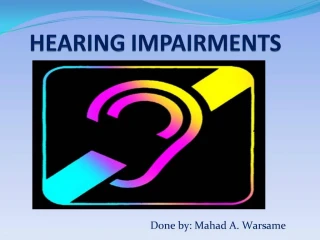 PPT - Hearing and Visual Impairments PowerPoint Presentation, free ...