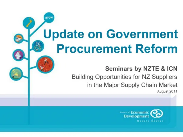 Update on Government Procurement Reform