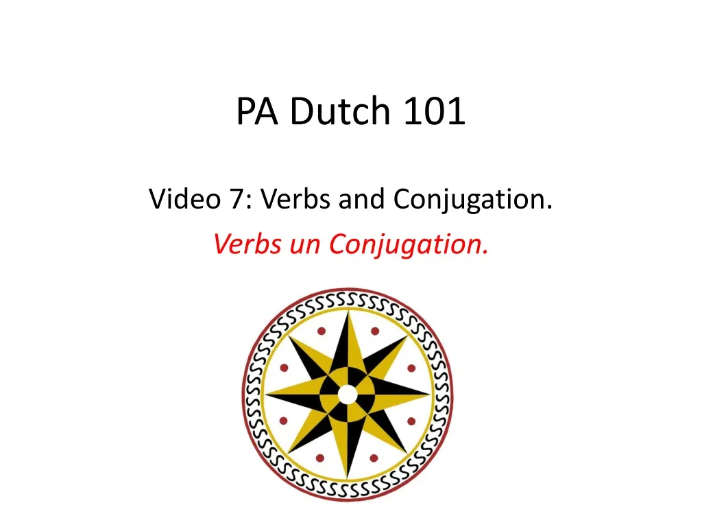 pa dutch 101