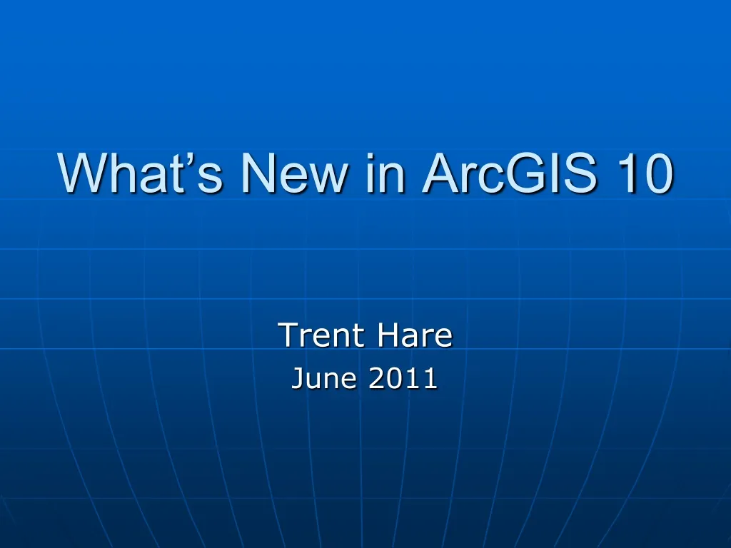 what s new in arcgis 10