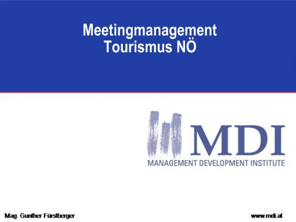 Meetingmanagement Tourismus N