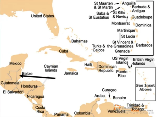 Belize major activity centers