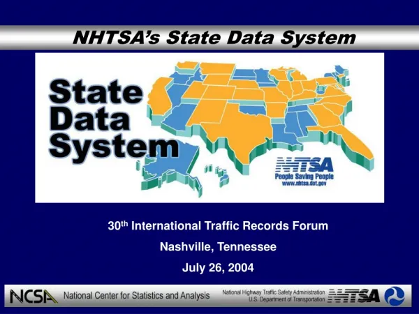 NHTSA’s State Data System