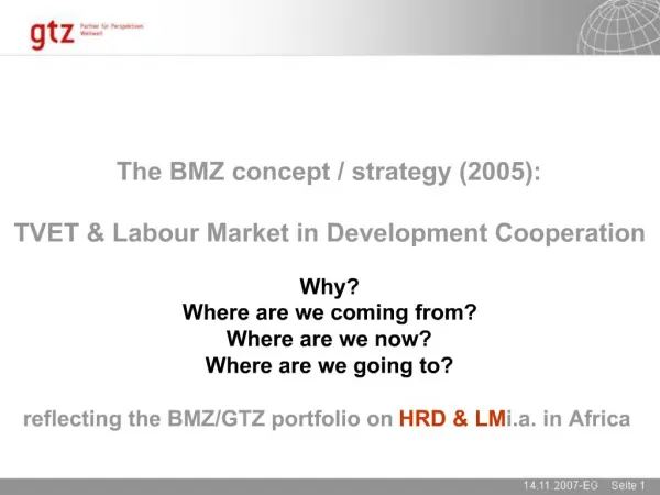 The BMZ concept