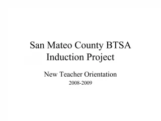 San Mateo County BTSA Induction Project - slide 1