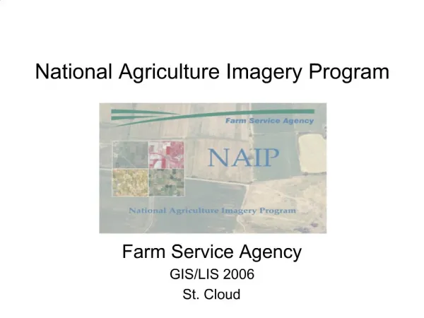 National Agriculture Imagery Program