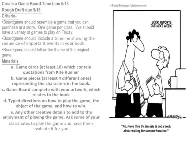 Create a Game Board Time Line 5