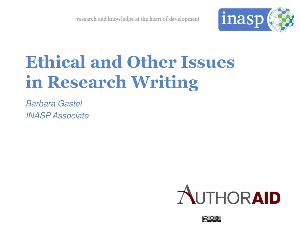 ethical and other issues in research writing
