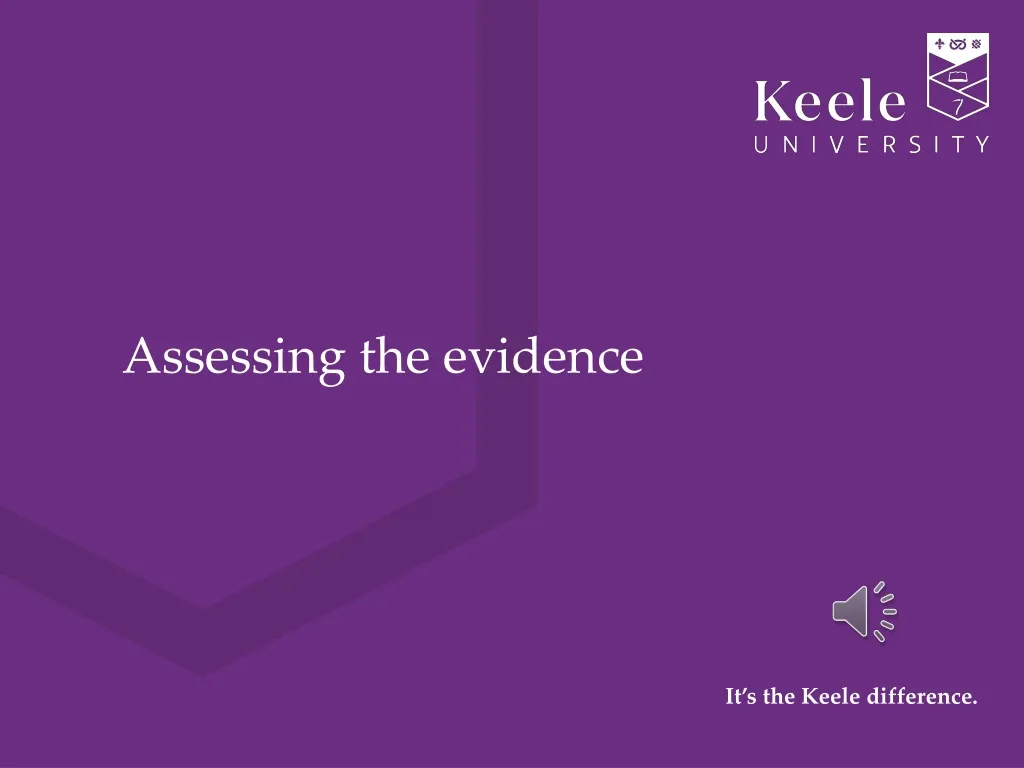 assessing the evidence