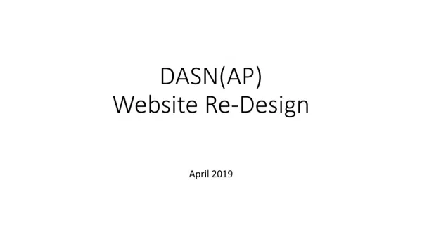 DASN(AP) Website Re-Design