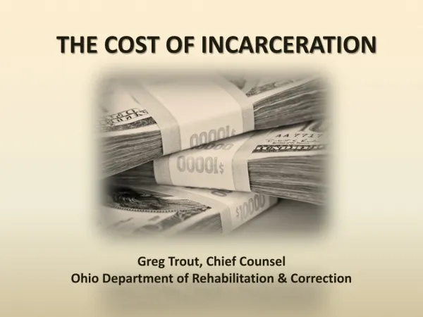 The cost of incarceration