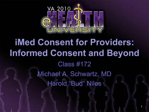 IMed Consent for Providers: Informed Consent and Beyond