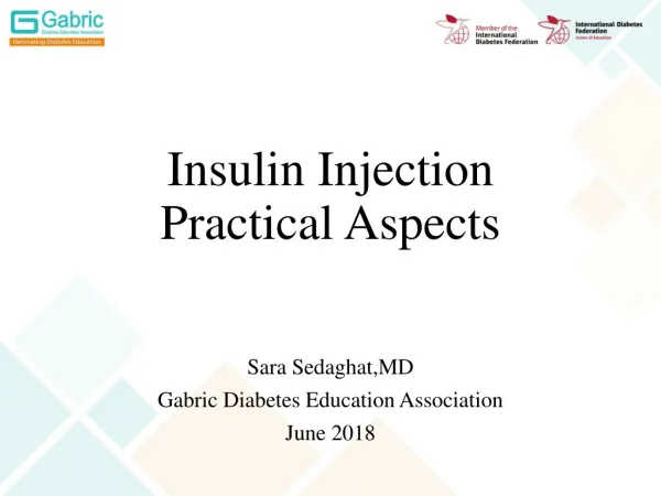 Insulin Injection Practical Aspects