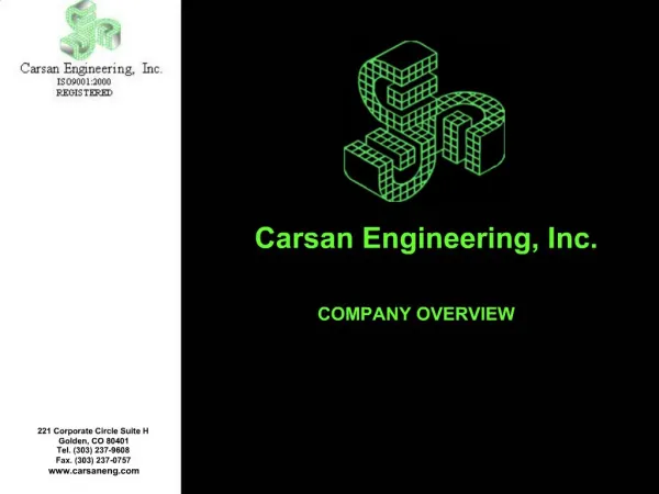 Carsan Engineering, Inc.
