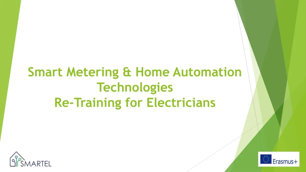 smart metering home automation technologies re training for electricians