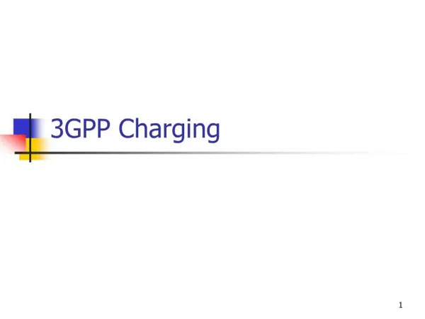 3GPP Charging