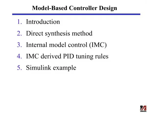 Model-Based Controller Design