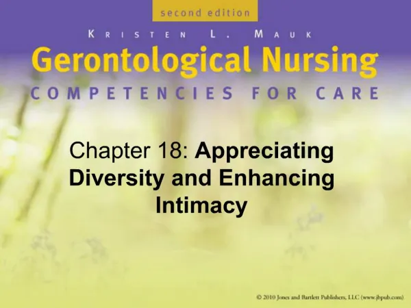 Chapter 18: Appreciating Diversity and Enhancing Intimacy