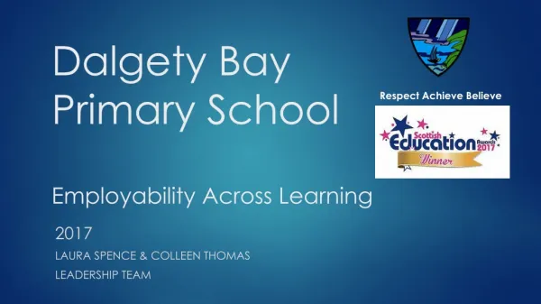 Dalgety Bay Primary School Employability Across Learning