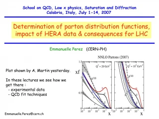 Emmanuelle Perez (CERN-PH) - slide 1