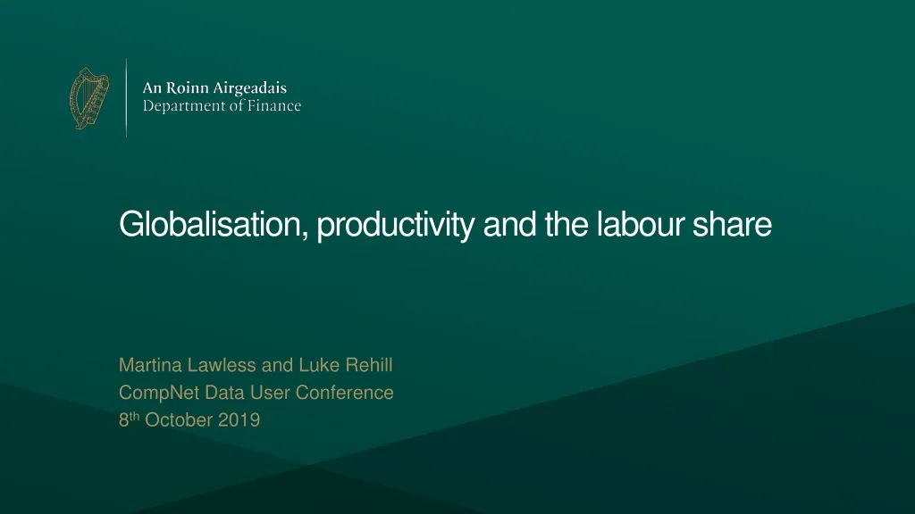 globalisation productivity and the labour share