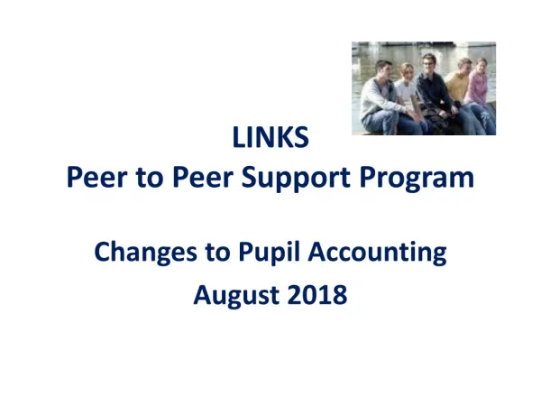 LINKS Peer to Peer Support Program
