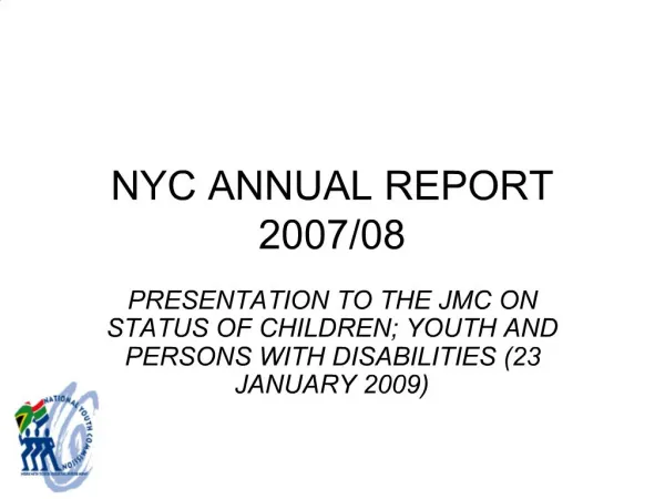 NYC ANNUAL REPORT 2007
