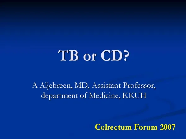 TB or CD