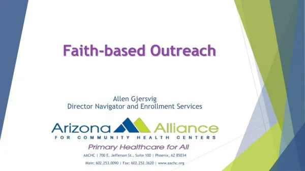 Faith-based Outreach