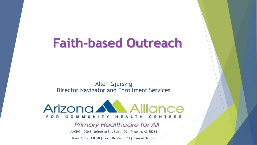 faith based outreach