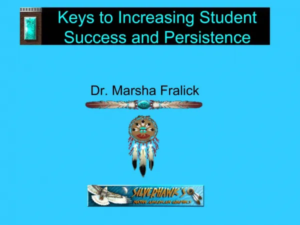 Keys to Increasing Student Success and Persistence
