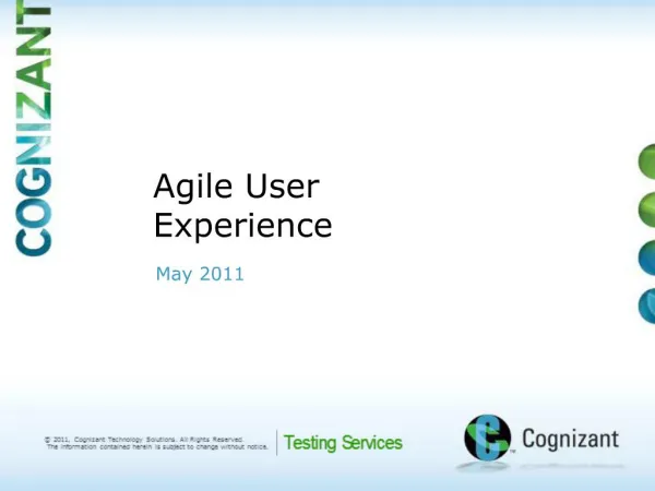 Agile User Experience