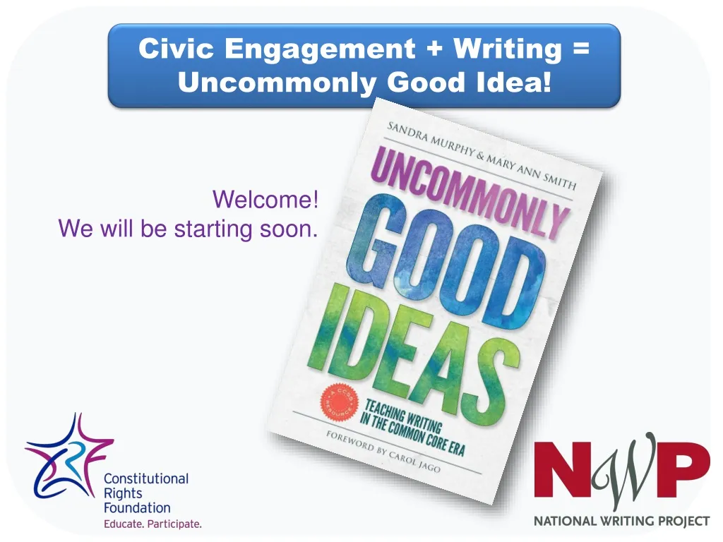 civic engagement writing uncommonly good idea