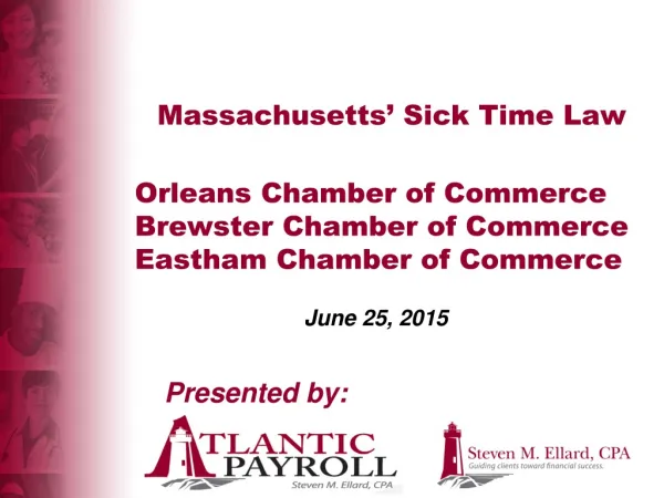 Orleans Chamber of Commerce Brewster Chamber of Commerce Eastham Chamber of Commerce