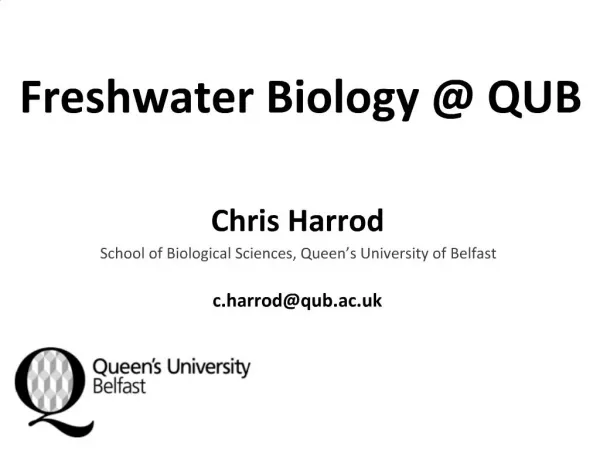 Freshwater Biology QUB