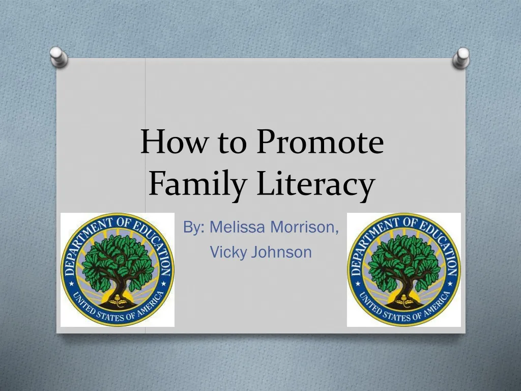 how to promote family literacy