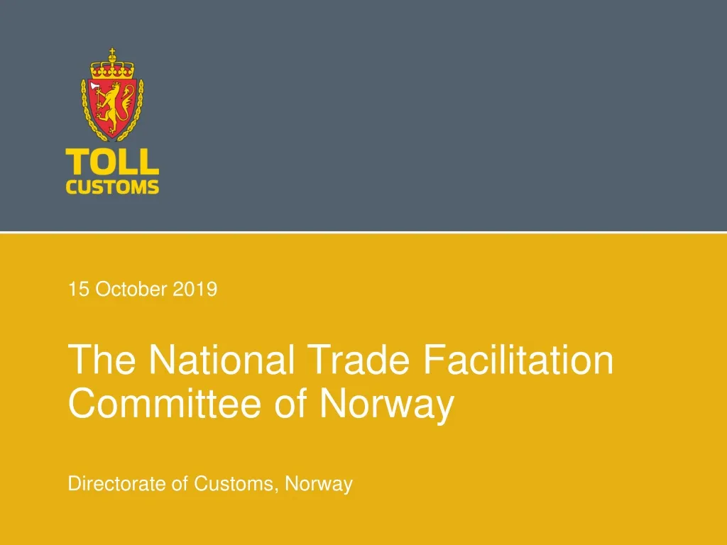 the national trade facilitation committee