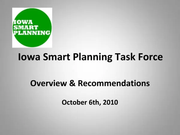 Iowa Smart Planning Task Force