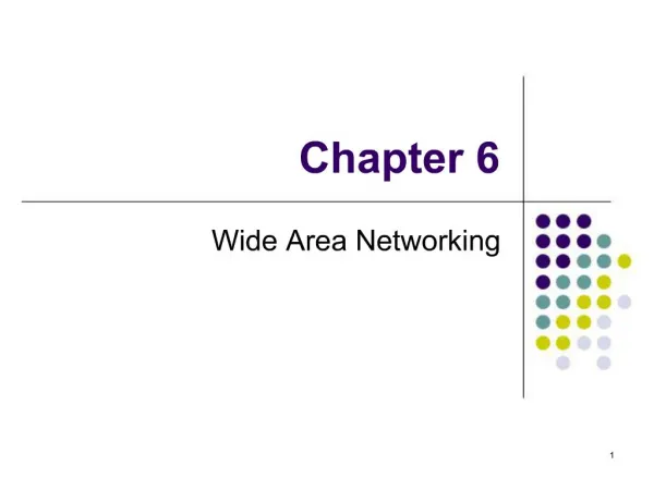 Wide Area Networking