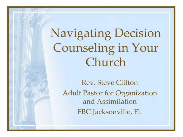 Navigating Decision Counseling in Your Church