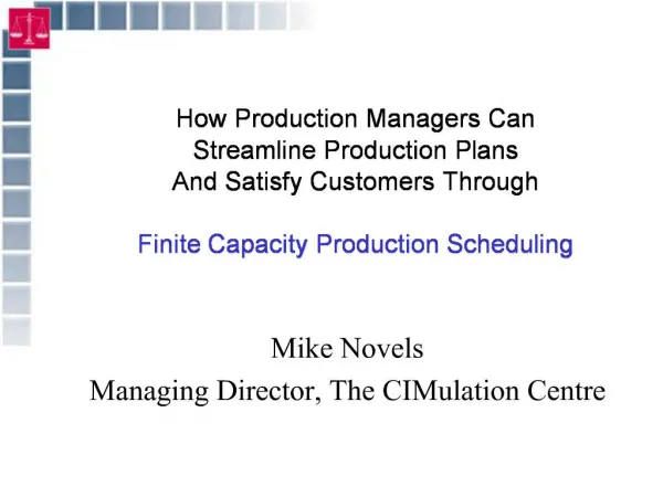 How Production Managers Can Streamline Production Plans And Satisfy Customers Through Finite Capacity Production Sch