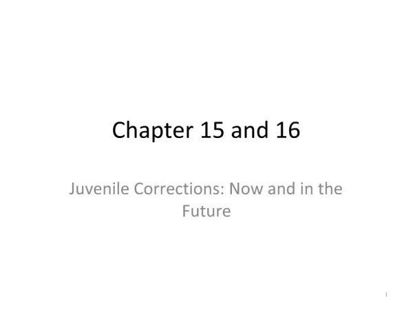Chapter 15 and 16