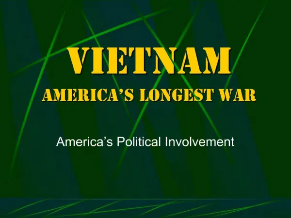 Vietnam America s Longest War
