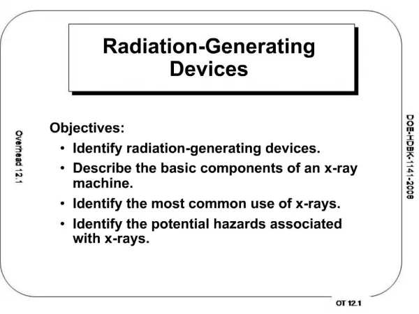 Radiation-Generating Devices