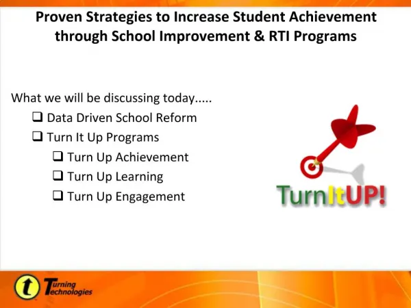 Proven Strategies to Increase Student Achievement through School Improvement RTI Programs