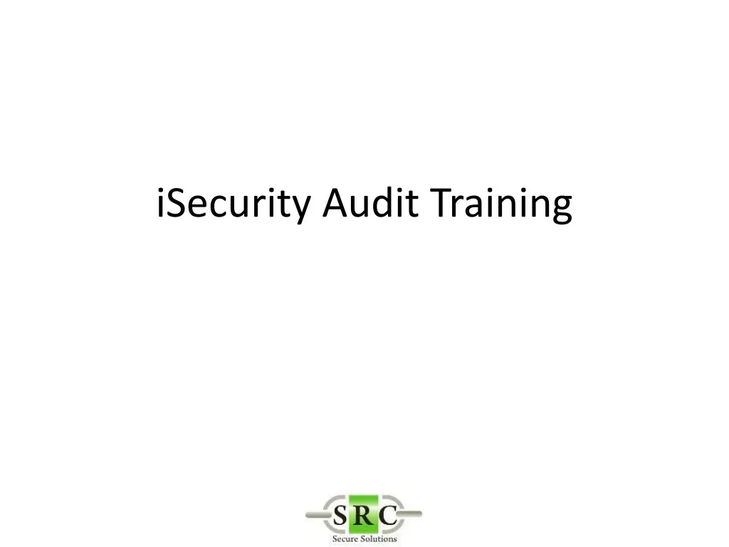 isecurity audit training