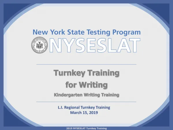 L.I. Regional Turnkey Training March 15, 2019