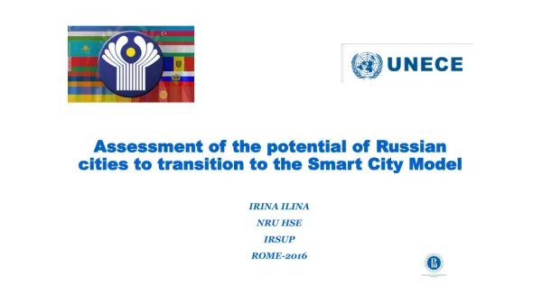 Assessment of the potential of Russian cities to transition to the Smart City Model