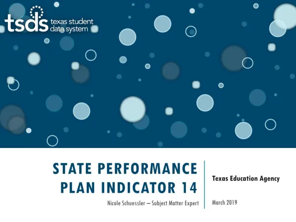 State performance plan indicator 14